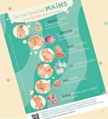 I WASH MY HANDS POSTER