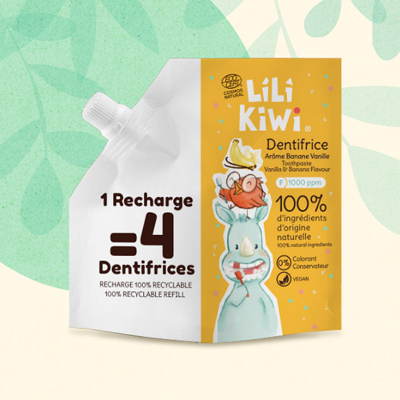 Recharge Dentifrice Vanille-Banane - lilikiwi-shop